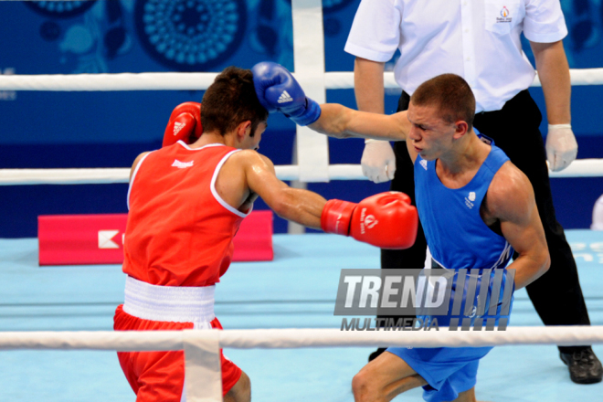 Bakı 2015: Kişilər arasında boks yarışının üçüncü gününə start verilib. Azərbaycan, 18 iyun 2015